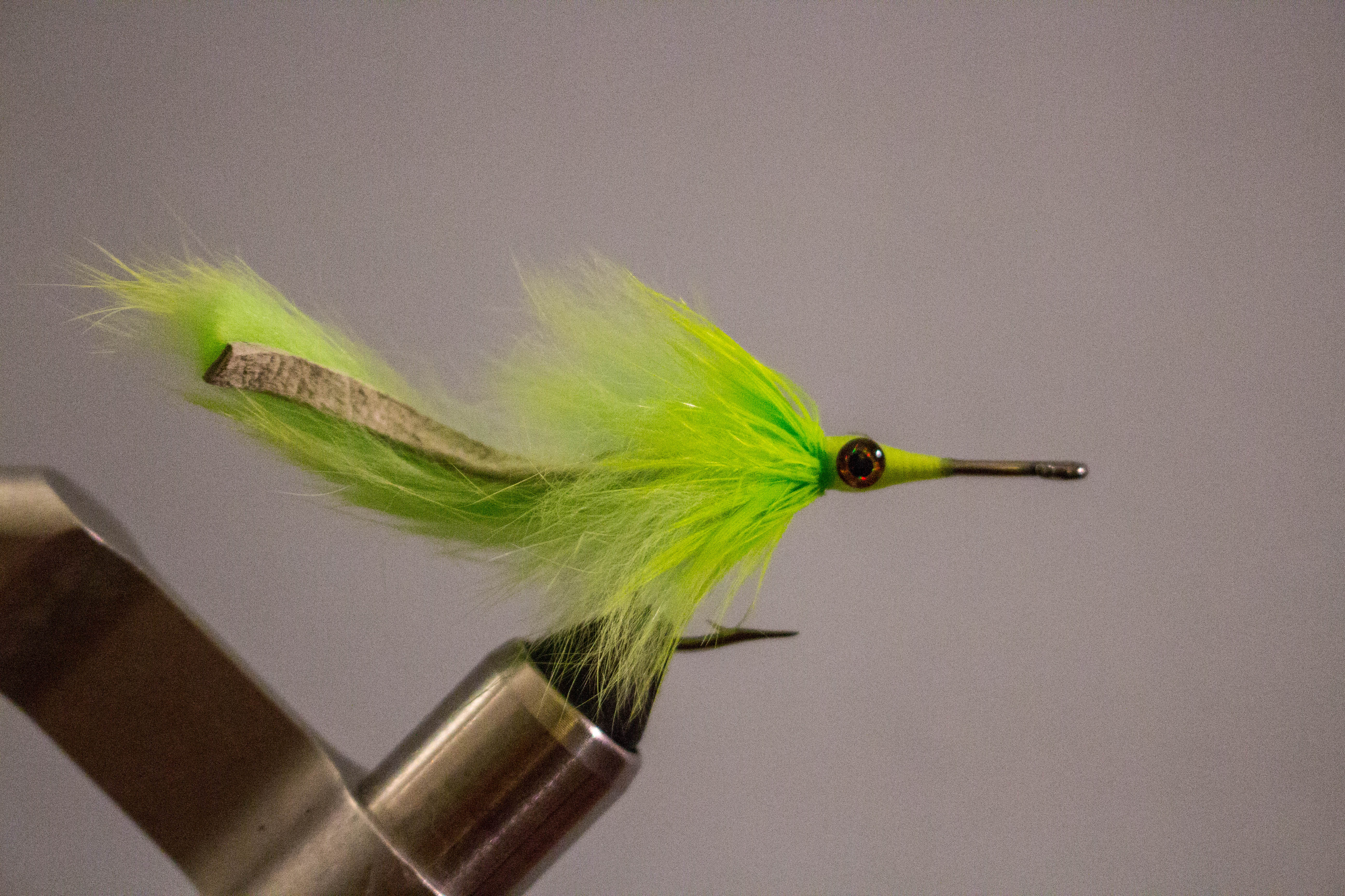 Tarpon Bunny - Step 8: If you want to use eyes, you can either use small holograph…